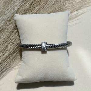 Grace Cuff Bangle - Stainless Steel Adjustable Bracelet for Women, Elegant for daily wear or any special occasion