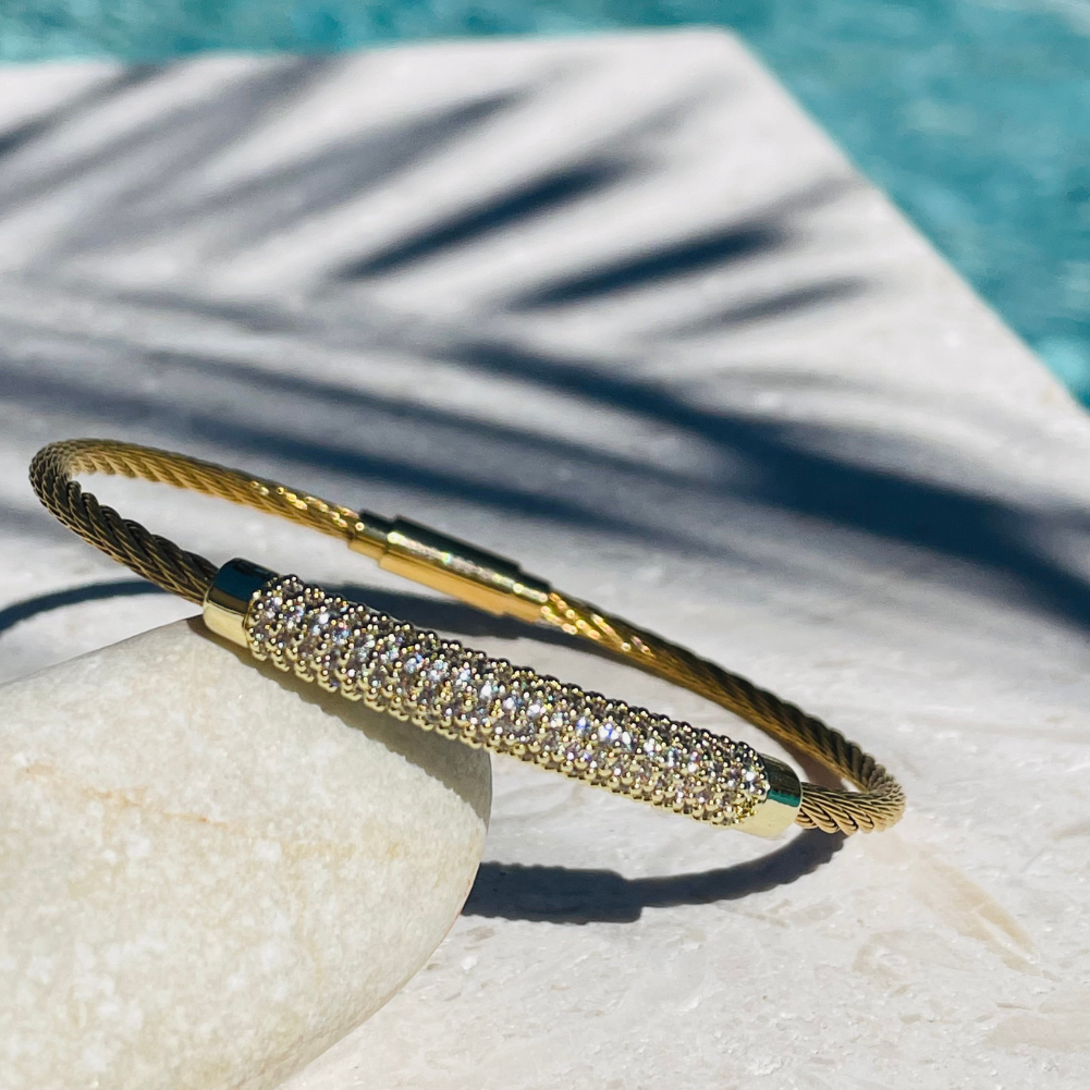 PRECIOUS PAVE BAR BANGLE