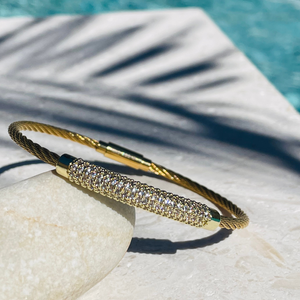 PRECIOUS PAVE BAR BANGLE